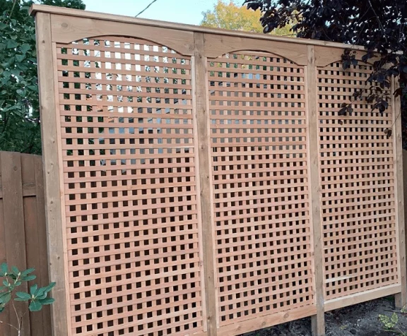 Modern wooden fence